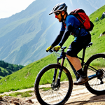 **Prompt 1: Rider and Diverse Terrain**
    A professional male mountain biker, fully clothed in appropriate and modest cycling gear including a helmet and protective eyewear, confidently navigating a dynamic mountain trail. The scene captures a transition from a dry, rocky path where the bike's tires are firmly gripping, to a slightly muddy section showcasing excellent traction. The rider is in a natural, balanced pose, demonstrating control and connection with the bike. Professional outdoor photography, natural lighting, high resolution, sharp focus, perfect anatomy, correct proportions, well-formed hands, proper finger count, natural body proportions, safe for work, appropriate content, fully clothed, professional.
