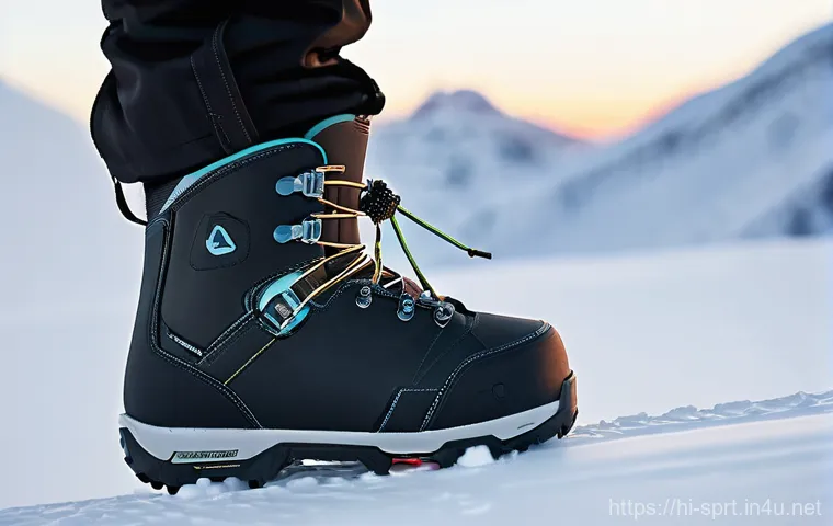 스노우보드 부츠 브랜드 추천 - **Prompt 1: The Apex of Comfort and Control**
    "A vibrant, eye-level shot of a snowboarder (gende...